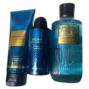 Atlantic 3 Piece Bath & Body Works Set New
